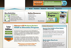 Newspapers in Education site template