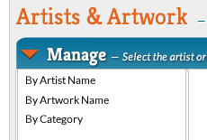 Artist & Artwork Admin