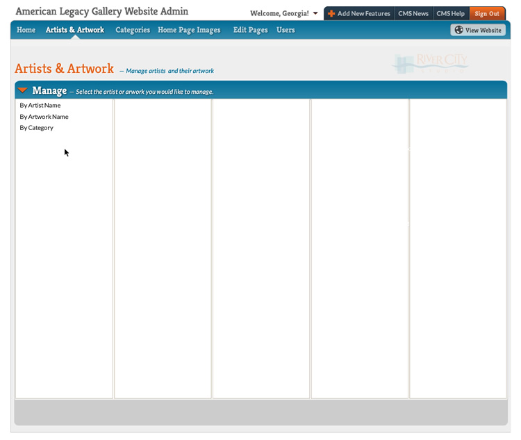 Web Admin pages