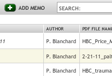 Antibody Registry memos page